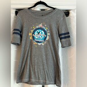 Disney Parks Disneyland Diamond Celebration 60th Anniversary Baseball T Shirt